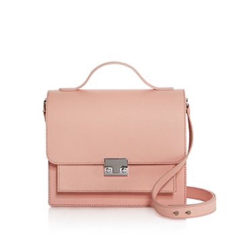 NWOT Loeffler Randall Minimal Rider Saffiano Leather Satchel